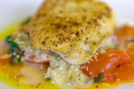 fresh fish dish