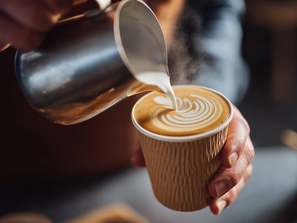 Finding the Best Coffee on Oสปahu: A barista is pouring coffee